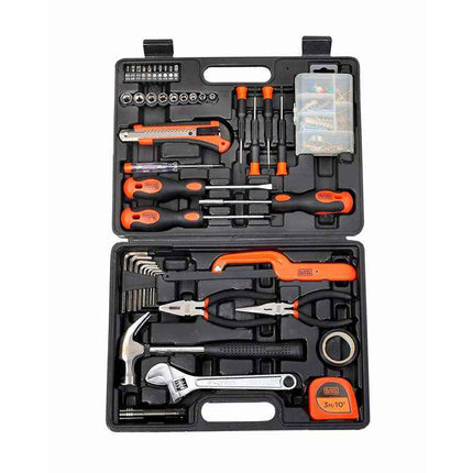 BMT126CBlack and deckerطقم أدوات يدوية بلاك آند ديكر BMT126C 126 قطعة برتقالي وأسود