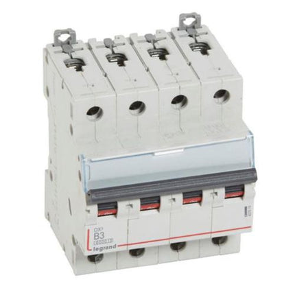 407619Legrandقاطع دارة ليجراند DX3 6000A رباعي القطب 3A منحنى B