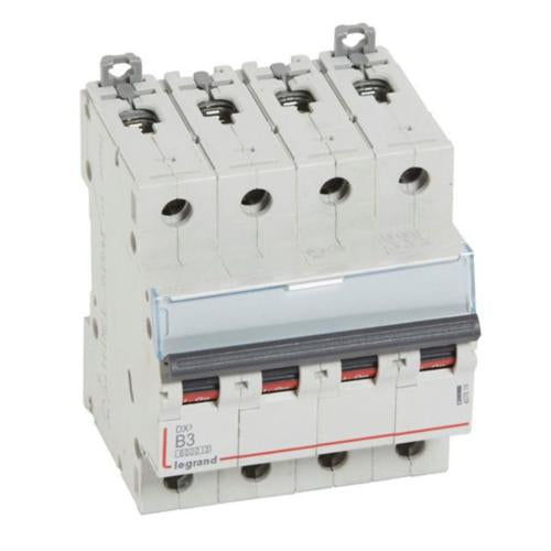 407619Legrandقاطع دارة ليجراند DX3 6000A رباعي القطب 3A منحنى B