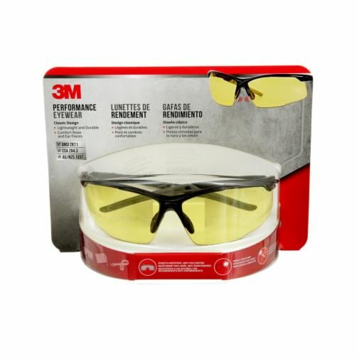 000511250040223Mنظارات الأمان 3M بعدسات كهرمانية مضادة للضباب