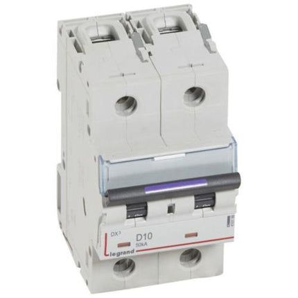 410199Legrandقاطع دارة Legrand DX3 ثنائي القطب 10A منحنى D