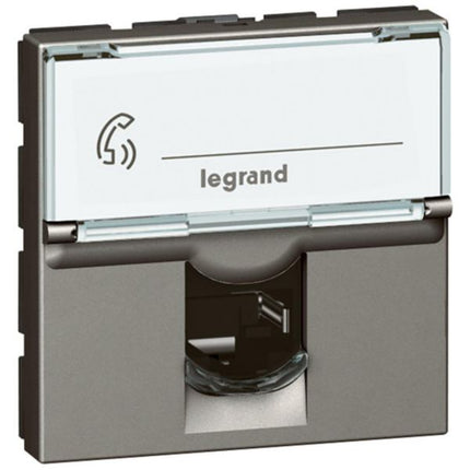 572813Legrandمقبس الهاتف Arteor RJ12 بـ 6 جهات اتصال وحدتين مغنيسيوم