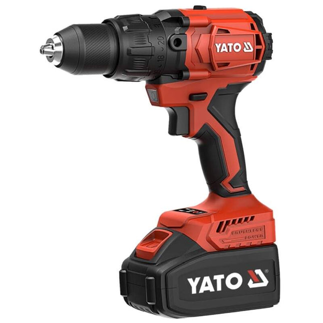 YT-8277915Yatoمثقاب التأثير اللاسلكي بدون فرش YATO 120N مع بطاريتين 4Ah