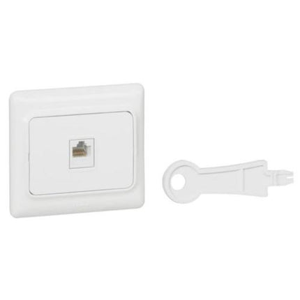 782124Legrandمقبس كابتيكا RJ45 UTP فئة 5e مثبت بالتجويف أبيض