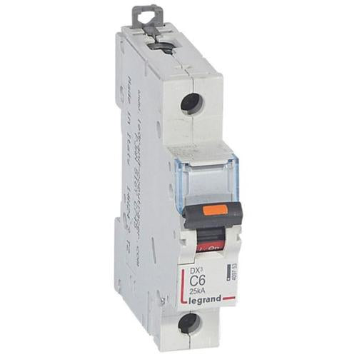 409753Legrandقاطع دارة ليجراند DX3 أحادي القطب 6A منحنى C