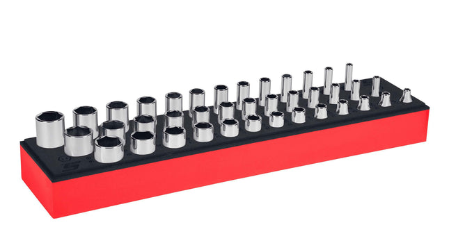 139STMSYFR1Snap-Onمجموعة مقابس SAE 39 قطعة من Snap-on باللون الأحمر