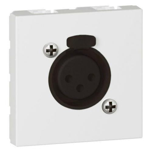 572283Legrandمقبس XLR ثلاثي القطب Arteor - أنثى - 2 وحدة - أبيض