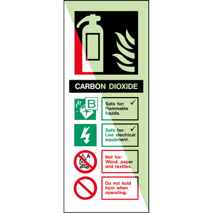 Glowinthedark safety sign