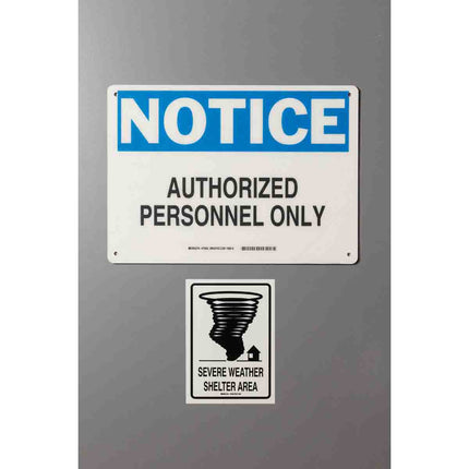 BBP85 PrePrinted ANSI NOTICE Indoor Outdoor Vinyl Labels