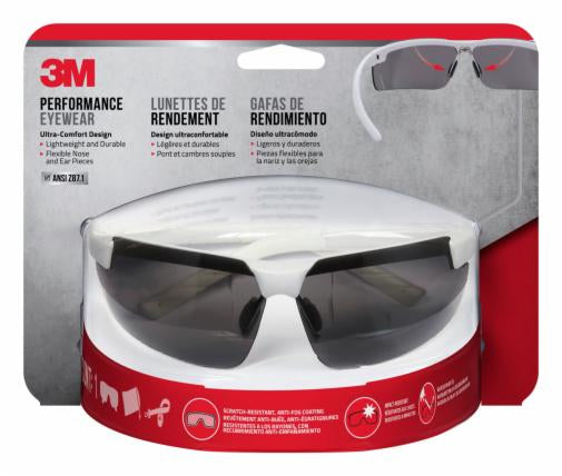 000763087245113Mنظارات الأمان 3M بعدسات رمادية مضادة للضباب