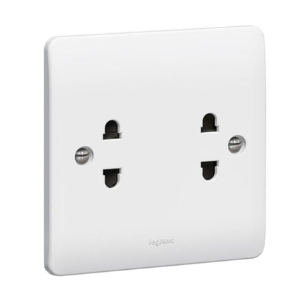 730081Legrandمقبس Synergy ثنائي المعايير يورو-أمريكي بدون مفتاح أبيض
