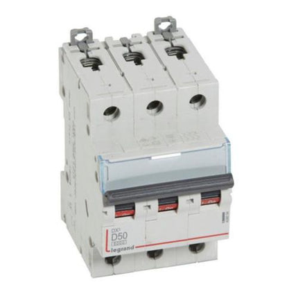 408094Legrandقاطع دارة ليجراند DX3 ثلاثي الأقطاب 50A منحنى D