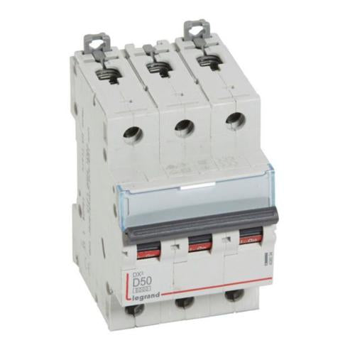 408094Legrandقاطع دارة ليجراند DX3 ثلاثي الأقطاب 50A منحنى D