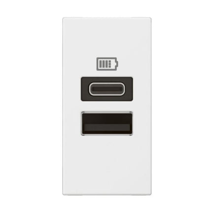 571688Legrandأرتيور وحدة USB منفذين A+C 3A 15W أبيض