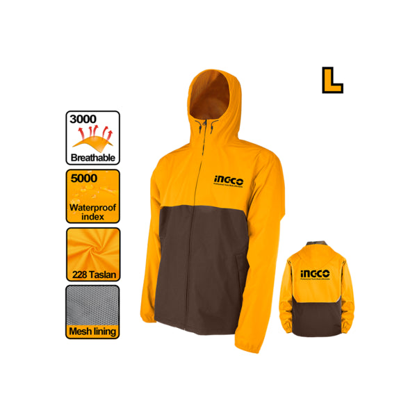 HJATL2281.LINGCOسترة عمل INGCO حجم L HJATL2281 احترافية من Taslan