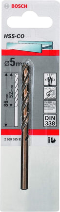 Bosch HSS-Co Cobalt Metal Drill Bit 5mm , 2608585851