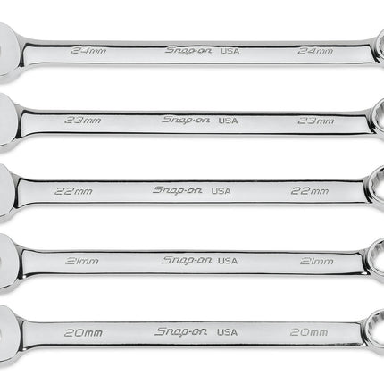 SOEXM705Snap-Onمجموعة مفاتيح ربط سناب-أون 5 قطع 12 نقطة متري فلانك درايف بلس 20-24 ملم