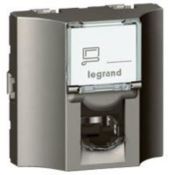 572832Legrandمقبس Arteor RJ45 مرور الفئة 5e FTP قابل للتوصيل من الخلف وحدتان