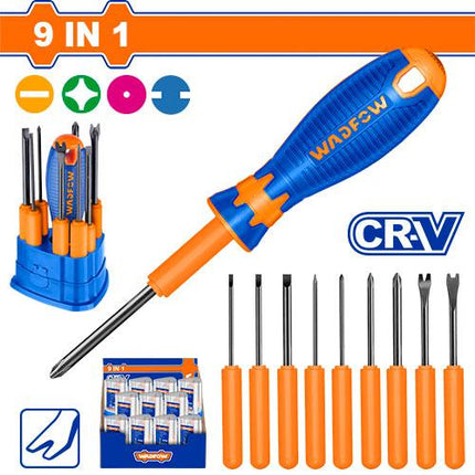 WSS1B10Wadfowمجموعة مفكات قابلة للتبديل 10 قطع