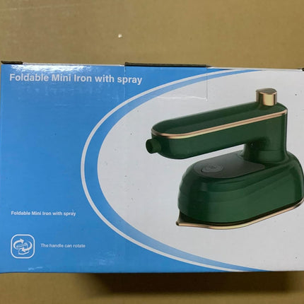 folding Mini Travel Iron green