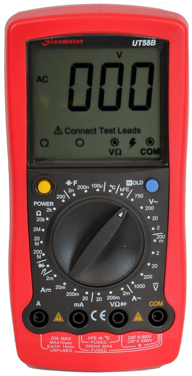 جهاز ملتيميتر UNI-T متعدد رقمي عام , UT58B