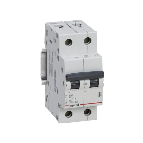 419699Legrandقاطع دارة Legrand RX3 MCB ثنائي القطب 25A منحنى C