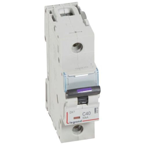 410139Legrandقاطع دارة Legrand DX3 أحادي القطب 40A منحنى C