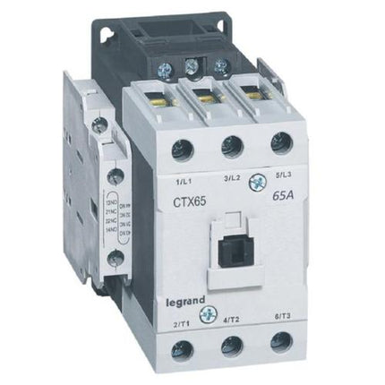 416170Legrandمنقطع ليجراند CTX³ ثلاثي الأقطاب 65A AC-3 ملف 24V ثنائي الجهد