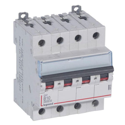 407622Legrandقاطع دورة ليجراند DX3 6000A رباعي الأقطاب 10A منحنى B