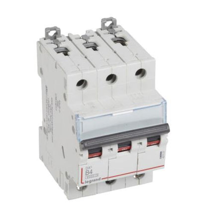 407557Legrandقاطع دائرة Legrand DX3 ثلاثي الأقطاب 4A منحنى B