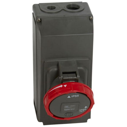 059437Legrandمقبس التثبيت السطحي Hypra من Legrand IP 66/67 63A 3P+E