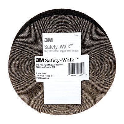 000680601650533Mشريط 3M Safety-Walk المقاوم للانزلاق أسود 310 بحجم 2 بوصة × 60 قدم