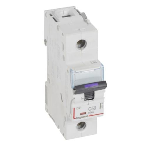 410140Legrandقاطع دائرة MCB DX3 أحادي القطب 50A منحنى C من ليجراند