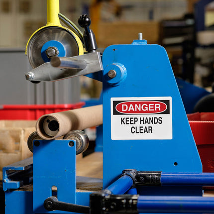 BBP85 General Purpose Preprinted OSHA DANGER Vinyl Labels