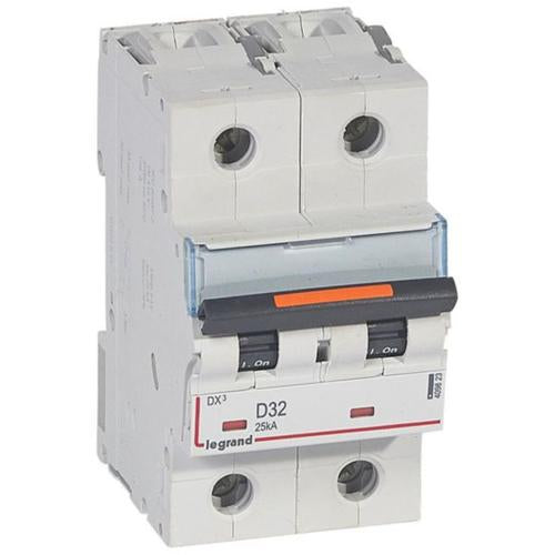409823Legrandقاطع دورة Legrand DX3 ثنائي القطب 32A منحنى D