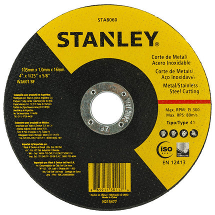 STA8060 /STANLEYعجلة قطع ستانلي إينوكس STA8060
