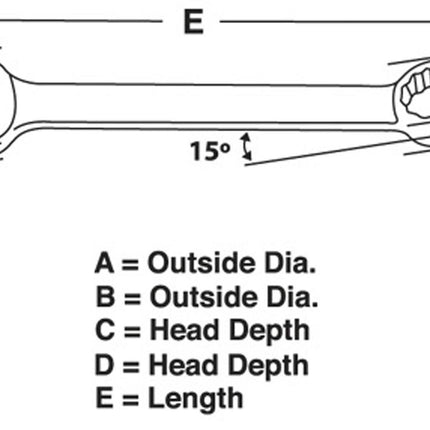 OEXM15BSnap-Onمفتاح ربط مدمج قصير متري 15 ملم 12 نقطة Flank Drive