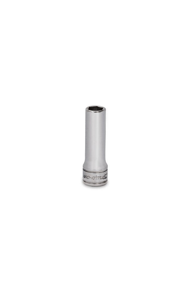 SFS121Snap-Onمقبس محرك 3/8" ذو 6 نقاط SAE 3/8" Flank Drive® عميق بطلاء كروم
