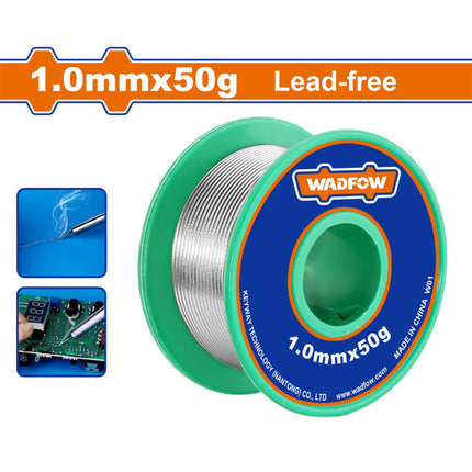 WHXS1310Wadfowلفة سلك لحام خالي من الرصاص 1.0 مم x 50 جم