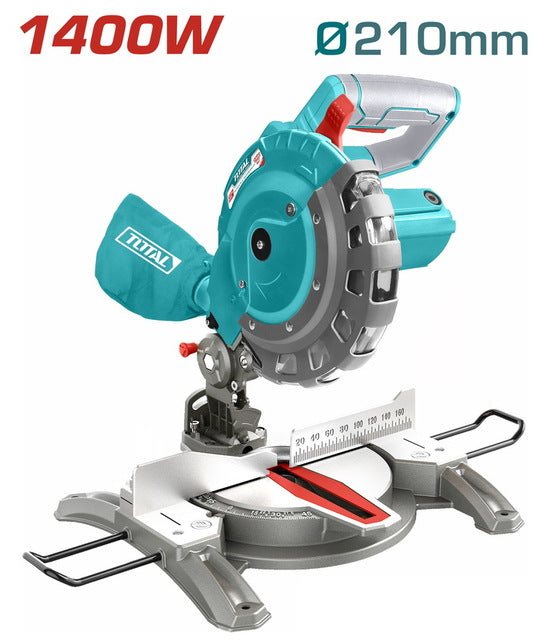 TS42142107Total Toolsمنشار ميتري شامل 1.400W / 210mm (TS42142107)