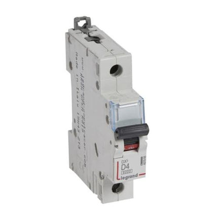 407966Legrandقاطع دائرة Legrand MCB DX3 6000A أحادي القطب 4A منحنى D