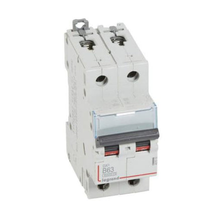 407515Legrandقاطع دوائر Legrand DX3 ثنائي القطب 63A منحنى B سعة 6kA