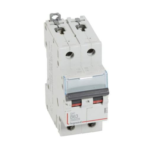 407515Legrandقاطع دوائر Legrand DX3 ثنائي القطب 63A منحنى B سعة 6kA