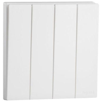 MEC21010WHLegrandمفتاح أوبريا 4 عصابات أحادي الاتجاه 16 أمبير لون أبيض مات