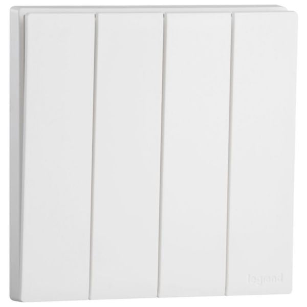 MEC21010WHLegrandمفتاح أوبريا 4 عصابات أحادي الاتجاه 16 أمبير لون أبيض مات