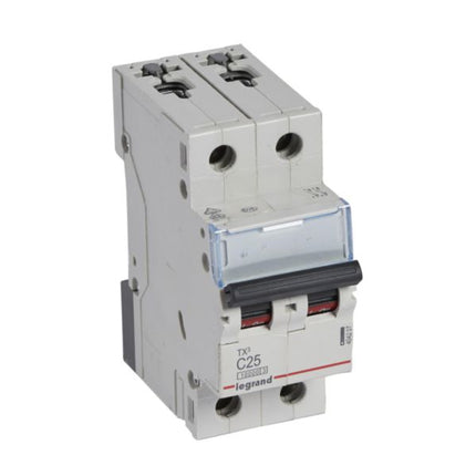 404207Legrandقاطع دارة Legrand TX3 ثنائي القطب 25A منحنى C