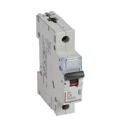 407665Legrandقاطع دائرة كهربائي ليجراند MCB DX3 6000A أحادي القطب 4A منحنى C