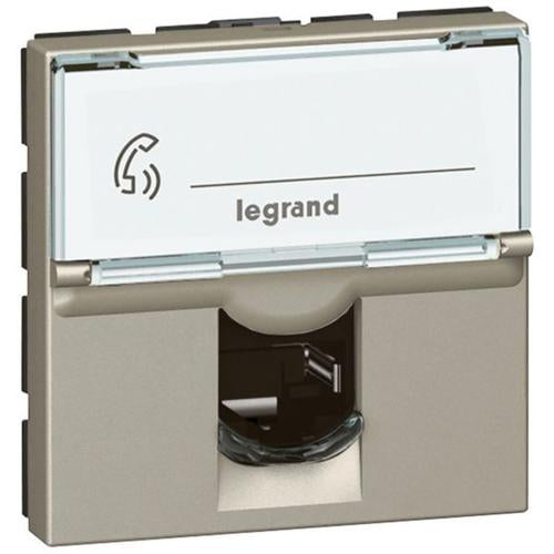 572685Legrandمقبس هاتفي Arteor RJ12 6 جهات 2 وحدات شمبانيا