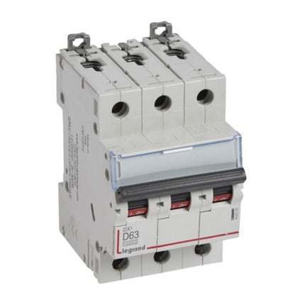 409505Legrandقاطع دورة Legrand DX3 ثلاثي الأقطاب 63A منحنى D 10kA