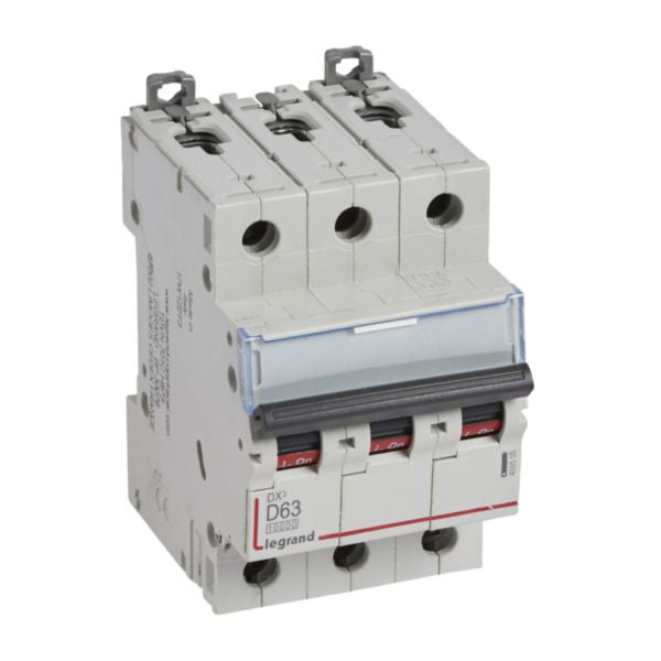 409505Legrandقاطع دورة Legrand DX3 ثلاثي الأقطاب 63A منحنى D 10kA